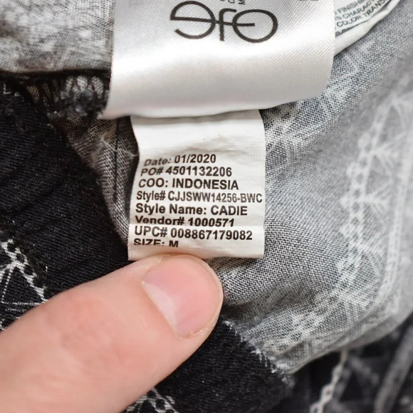 Jessica Simpson Tribal Ankle Pants Sz M Pull On Elastic Waist Pull On Neutral - Picture 9 of 16